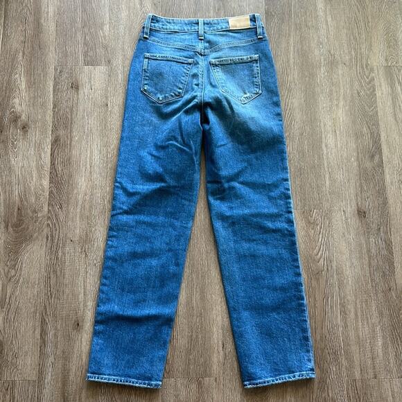 PAIGE Sarah Straight Ankle Jeans Art Piece Distressed Wash Size 25 - Picture 8 of 8